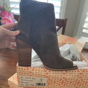 Gianni Bini open toed booties.